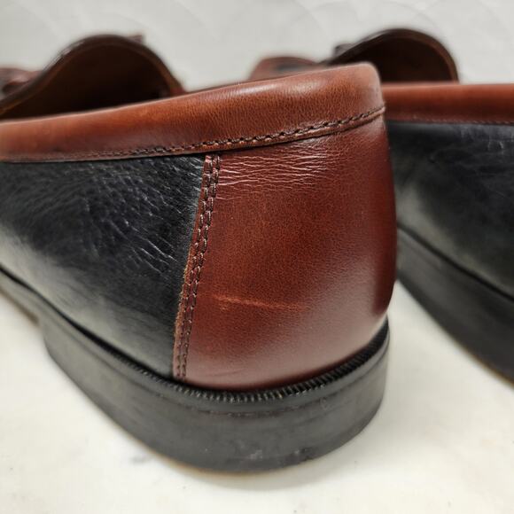 Johnston & Murphy Aragon II Kiltie Tassel Loafers Mens 11.5 Black Brown Leather main image 12